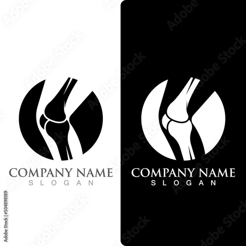 Bone logo vector template vector photo