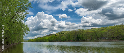 Cloudy Afternoon along the Banks of the Susquehanna River in Ouaquaga NY