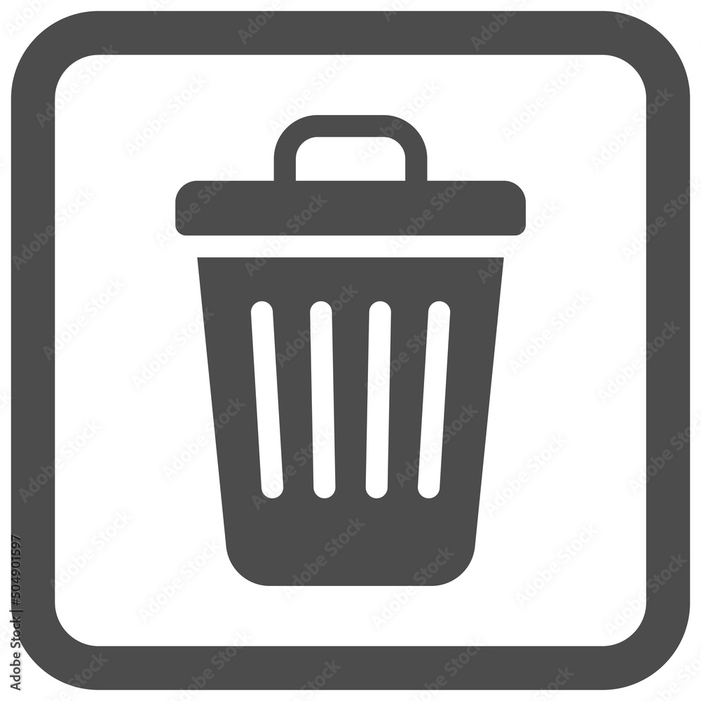 Trash can sign icon, sign and symbol vector Trash can sign icon, sign and symbol vector