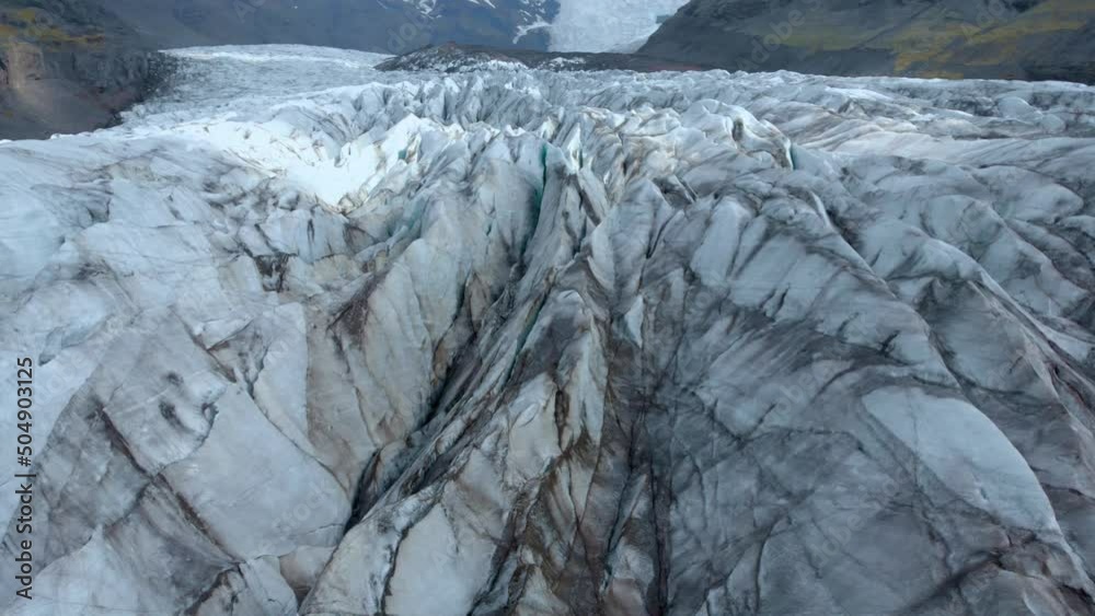 Aerial Drone shot Vatnajokull Glacier Interstellar Aerial Drone shot Vatnajokull Glacier Interstellar