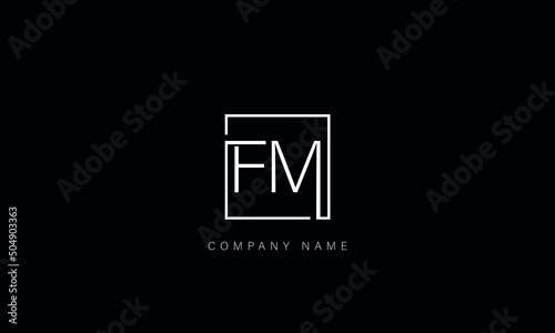 FM, MF, Letters Logo Monogram