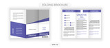 Tri-fold corporate brochure design Vector graphics.