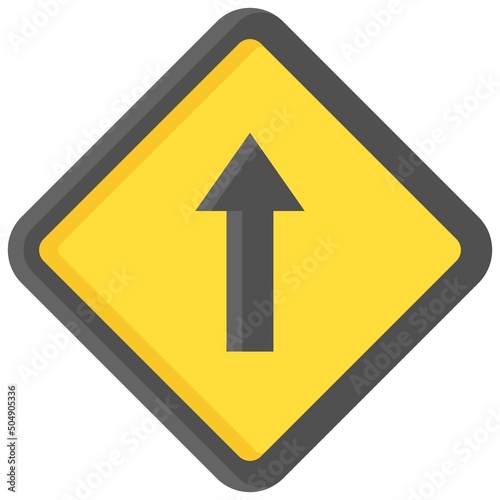 Go straight sign icon, traffic sign vector illustration Free Download Go straight sign icon, traffic sign vector illustration - GFXLoad