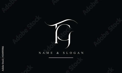 TG, GT, T, G abstract letters logo monogram