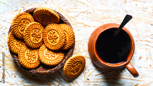Cookies and cup of coffee