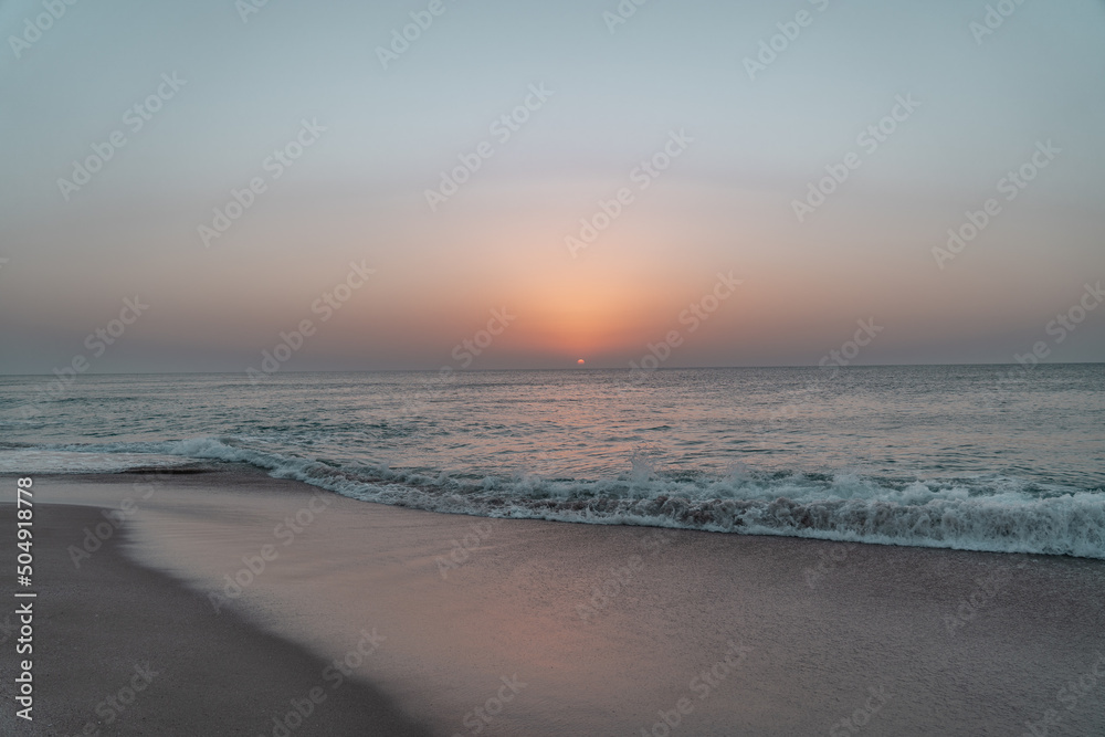 Beautiful sunrise in Oman