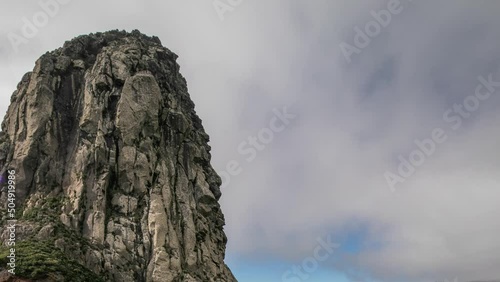 timelapse of roque agando la gormera with beautiful sky photo