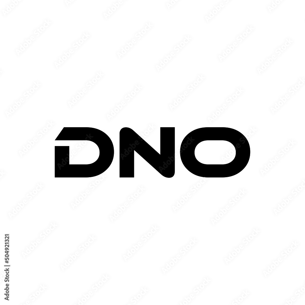 DNO letter logo design with white background in illustrator, vector logo modern alphabet font overlap style. calligraphy designs for logo, Poster, Invitation, etc.