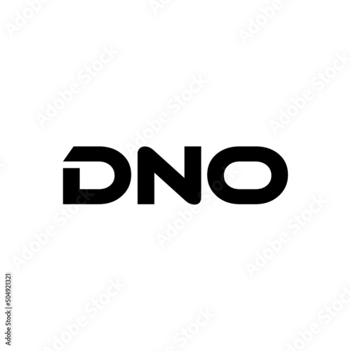 DNO letter logo design with white background in illustrator, vector logo modern alphabet font overlap style. calligraphy designs for logo, Poster, Invitation, etc.