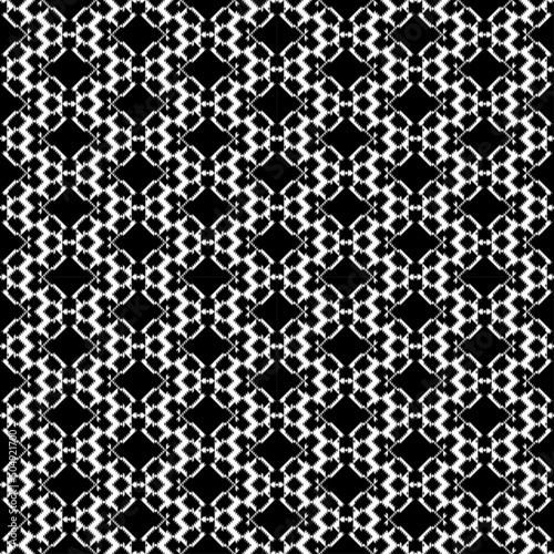 The Black and White for Modern Fashion in Seamless Pattern