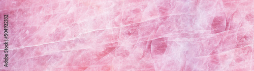 Pink rose quartz texture background banner panorama photo