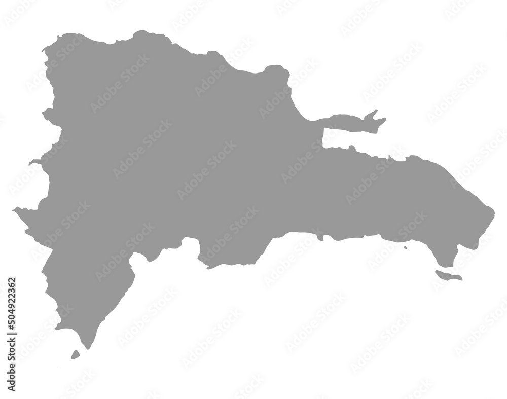 Dominican Republic map on  png or transparent  background.Symbol of Dominican Republic.Vector illustration