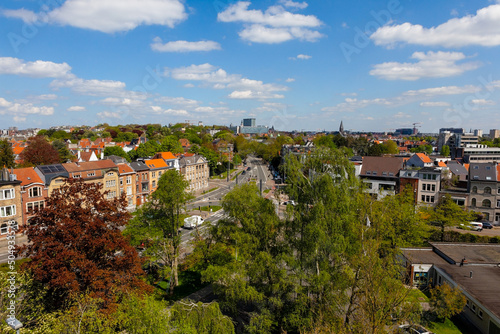 Langscape of buildings from Ghent photo