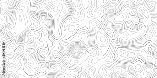 Abstract design with black and white abstract background. The concept of a conditional geography scheme and the terrain path. Wide size. Map on land vector terrain Illustration