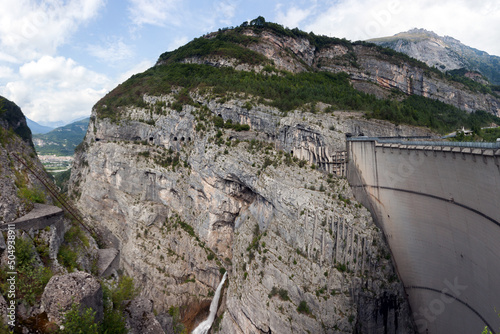 Dam of Vajont in North East Italy Famous for the disaster occur here on 9..October 1963. Now the Dam remain a memorial and a Tourist Attraction.