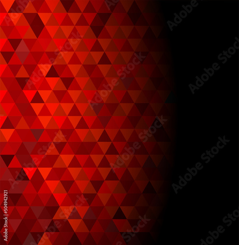 Abstract geometric background with red triangles. Geometric texture. Vector illustration. Eps 10