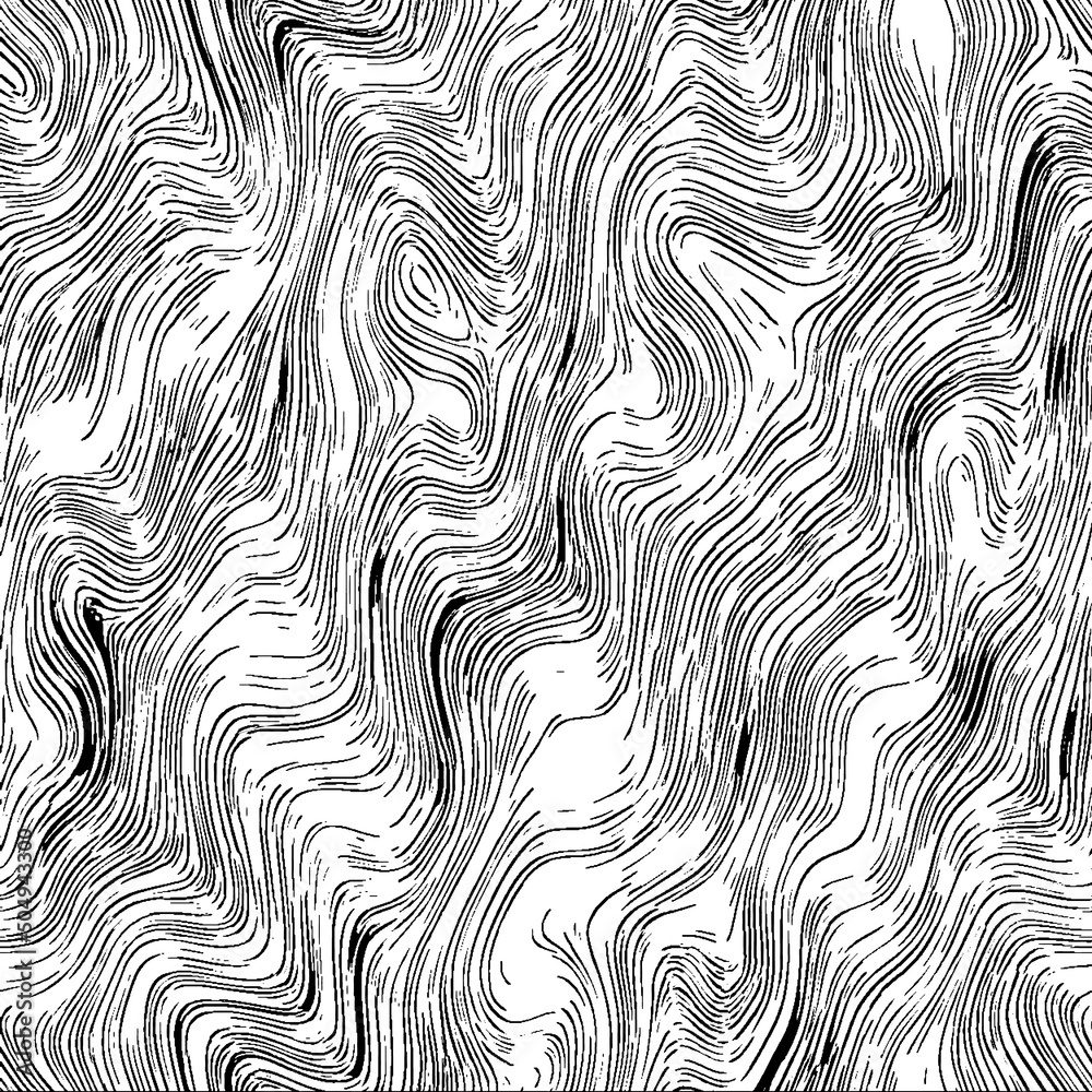Dark grunge vector overlay. Black and white rough texture. Monochrome scratched pattern.