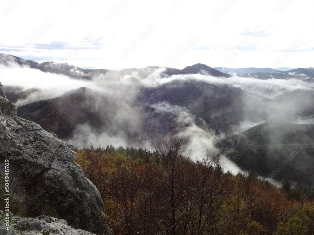 View from above of Rhodope Mountains, Bulgaria