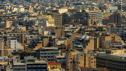 Obraz na płótnie View over the roofs of Athens in Greece w salonie