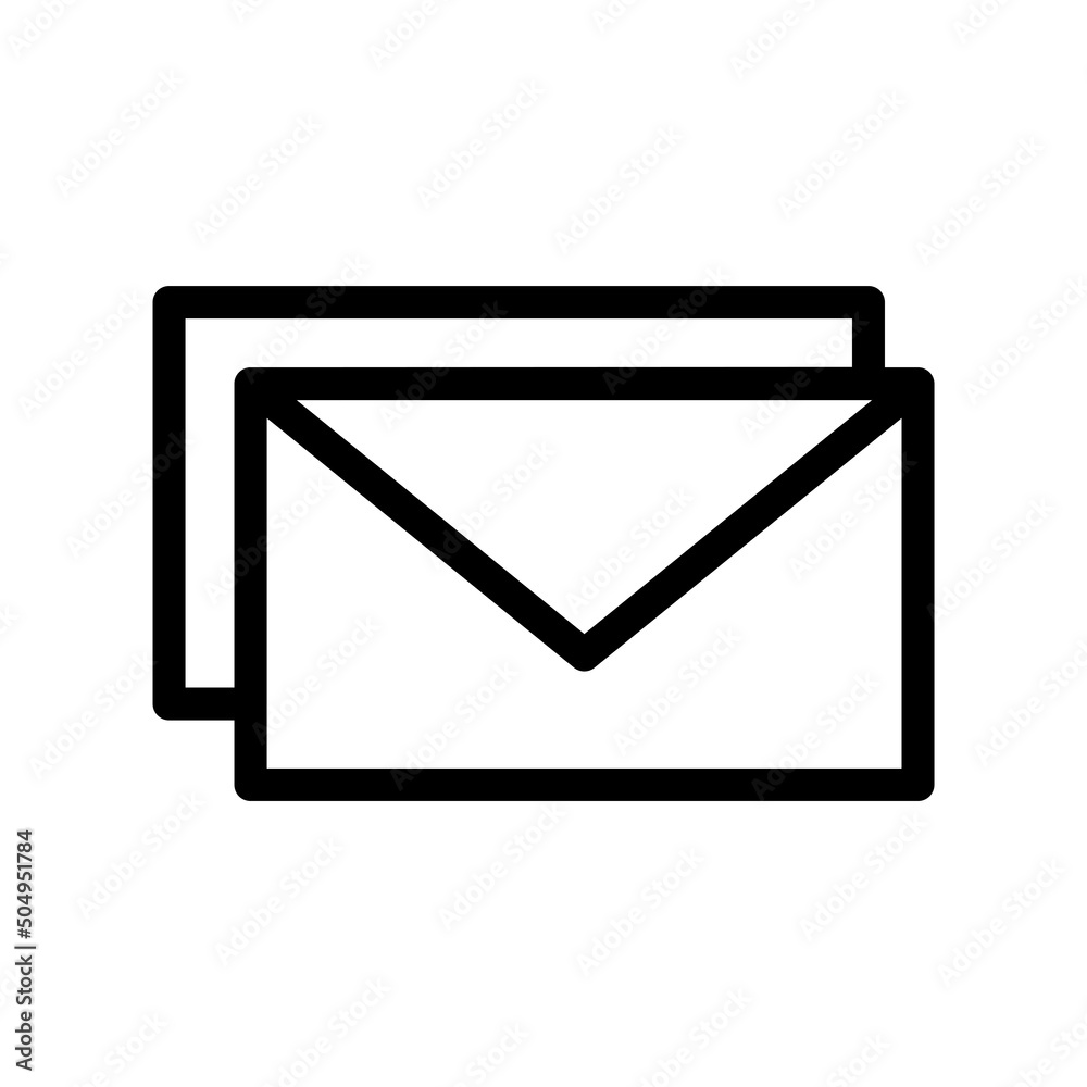 Mail Icon Design Vector Illustrator (Editable Stroke) Mail Icon Design Vector Illustrator (Editable Stroke)