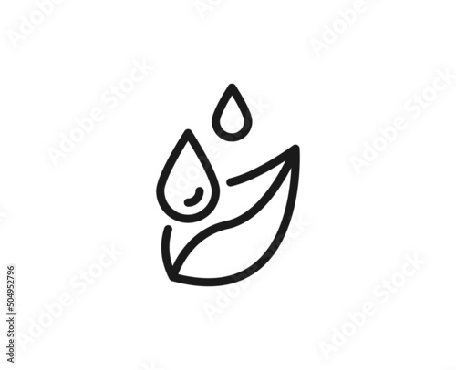 Beauty line icon on white background