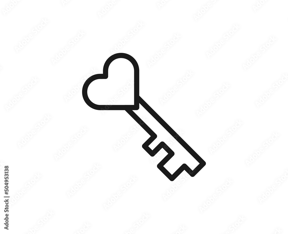 Single line icon of key High quality vector illustration for design, web sites, internet shops, online books etc. Editable stroke in trendy flat style isolated on white background Single line icon of key High quality vector illustration for design, web sites, internet shops, online books etc. Editable stroke in trendy flat style isolated on white background