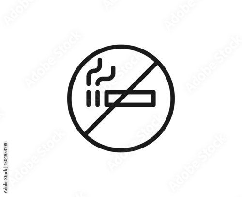 Constraction line icon on white background
