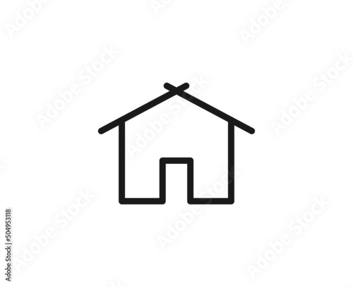 Constraction line icon on white background