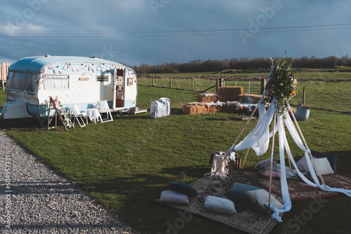 Wedding Photo Booth and outdoor setting