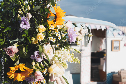 Wedding Photo Booth and outdoor setting