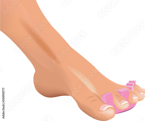cosmetic skin care of the person pedicure-