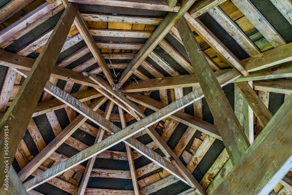 Fototapeta premium Wooden Gazebo Architecture