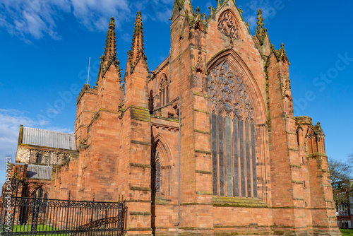 Carlisle Cathedral in the spring sunshine