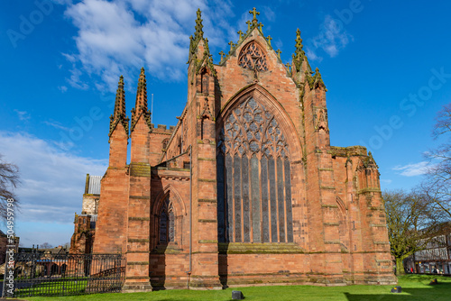 Carlisle Cathedral in the spring sunshine