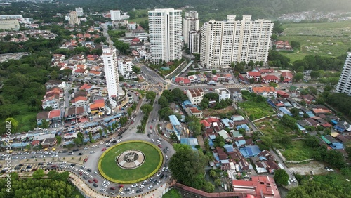 Georgetown, Penang Malaysia - May 14, 2022: The Amazing Scenery of around Armenian Street and Georgetown photo