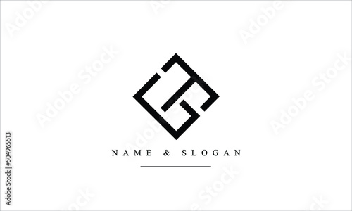 TG, GT, T, G abstract letters logo monogram