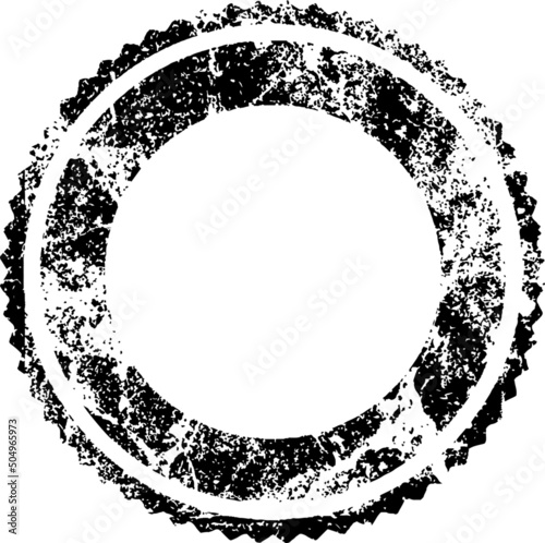 circular stamp element with a transparent background photo