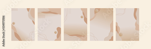 Modern brown gradient abstract universal background templates