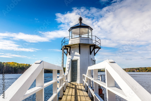 The Doubling Point Lighhouse, Kennebec River, Arrowsic, Maine photo