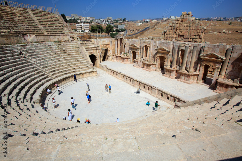 The Roman South Theater, Jerash Jordan