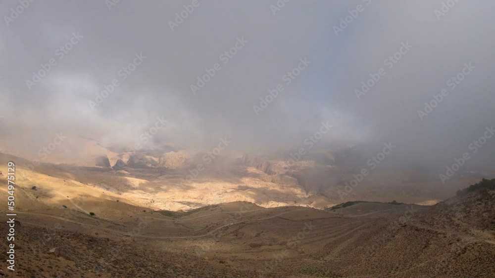 Jordan desert panoramic view near Petra Jordan desert panoramic view near Petra