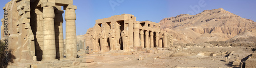 The Ramesseum, mortuary temple of Pharaoh Ramesses II, Luxor, Egypt