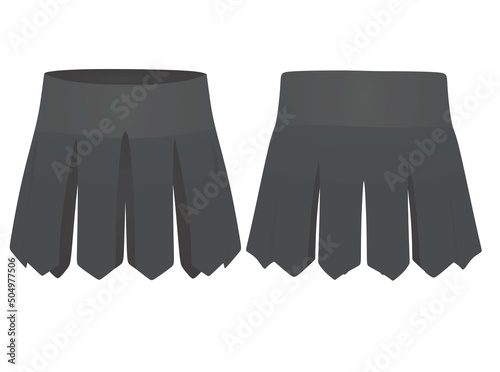 Men ancient skirt. vector illustration