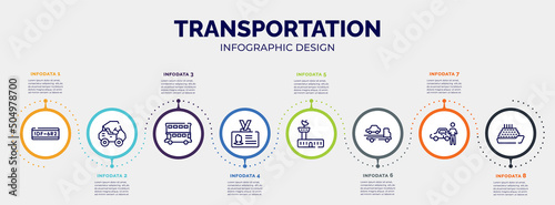 Foto infographic for transportation concept