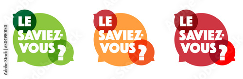 Le saviez-vous ?