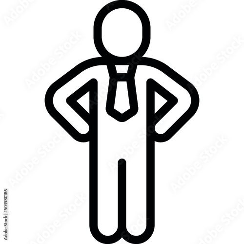 Proud Business Person Icon