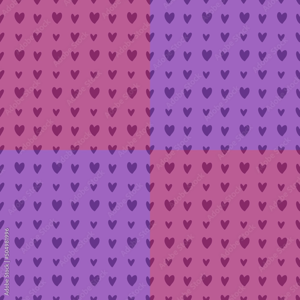 Seamless valentines pattern with hearts for postcard and gifts and cards Seamless valentines pattern with hearts for postcard and gifts and cards