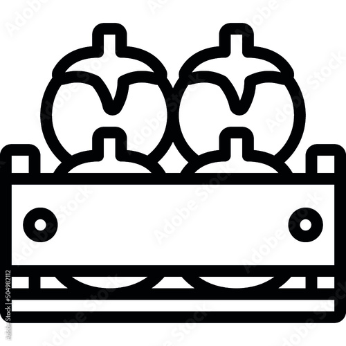 Tomato Crate Icon