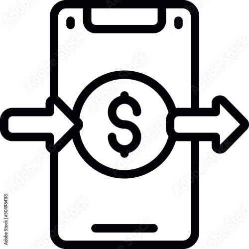 Send Money Mobile Icon