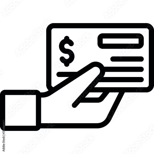 Pay With Cheque Icon